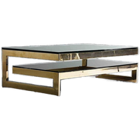 Vintage Belgochrome 23kt Gold Design G-table