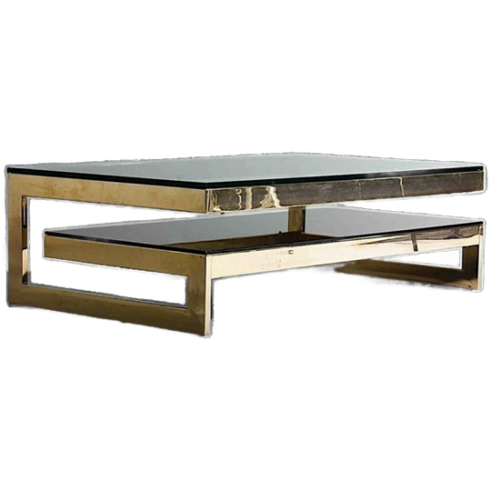 Vintage Belgochrome 23kt Gold Design G-table 1