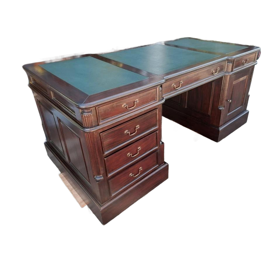 Klassiek Engels Bureau, Partnerdeks, Schrijftafel, 2-zijdig 1