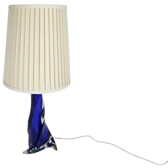 Christalleries De Val St Lambert - België - Kristal - Transparant - Cobalt Blauw - 1970's 1