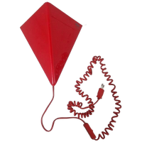 Mawa Design Vintage Jaren 80 Vlieger Lamp Rood.