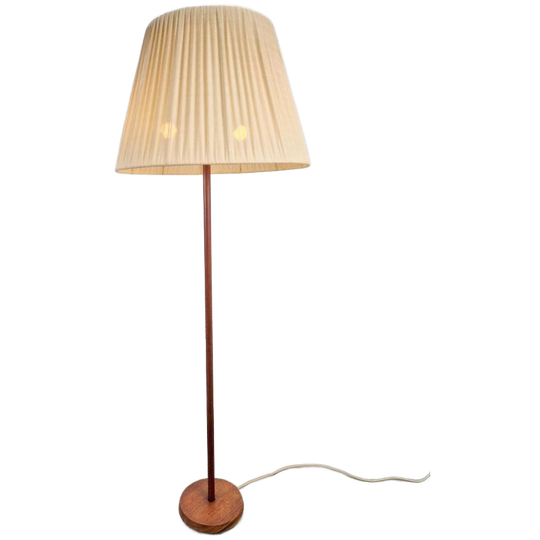 Vintage Scandinavische Vloerlamp Teak Mid Century ‘60 Lamp 1