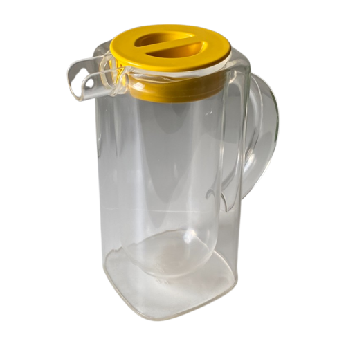 Vintage Space Age Pitcher Transparant Plastic - Thermos Double Walled