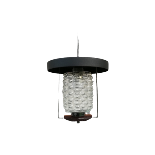 Vintage Bubbelglas Hal Lamp 1