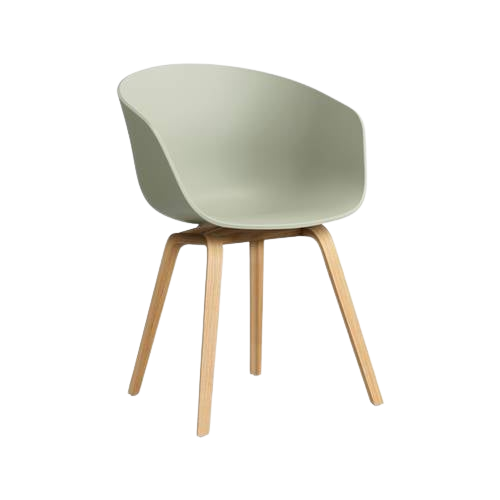 Hay About A Chair Aac22 Stoel - Oak - Pastel Green