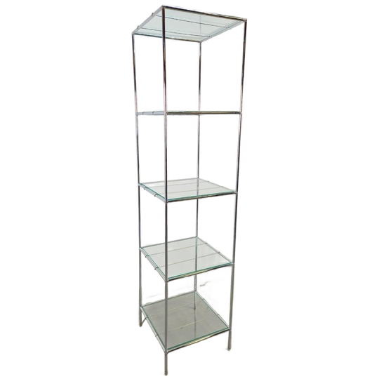 Vintage Poul Cadovius Abstracta Display Rek Chrome Denmark 1