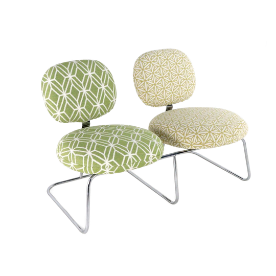 Vintage Artifort Vega Bankje Gestoffeerd 1