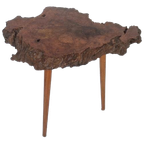 Mid Century Boomstam Side Table Vintage Design. thumbnail 1