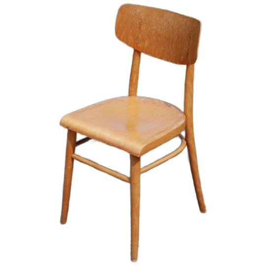 Houten Ton Stoel 1960 Model 2 1