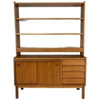 Scandinavisch Vintage Teak Fineren Boekenkast Dale