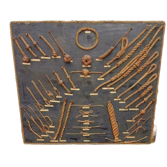 Groot Bord Alle Soorten Knopen/Voorbeeld Knopen In Touw⚓ 1