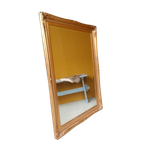 Vintage Barokke Facet Geslepen Spiegel, Goudkleurige Lijst thumbnail 1