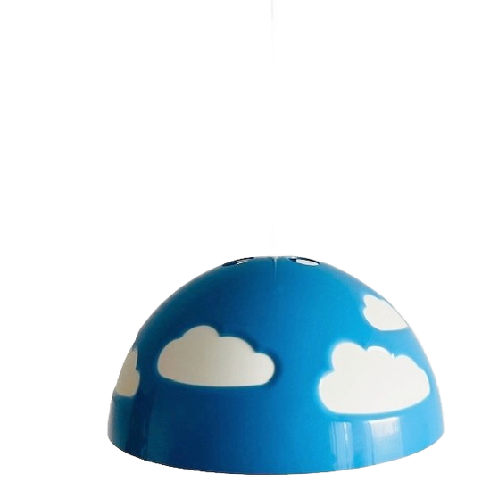 IKEA Skoljig Wolkenlamp Hanglamp Blauw Wit Henrik Preutz 1990’s 1