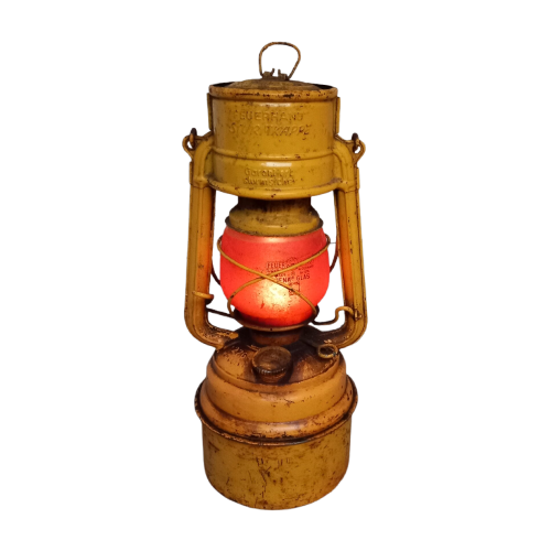 Authentieke Jaren '50 Petroleum Stormlamp, Feuerhand.