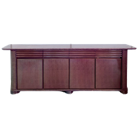 Roberti Rattan Roze/paars Dressoir - Jaren 90