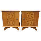 2 Vintage Nachtkastjes Nightstands Jaren 50 Nachtkastje thumbnail 1