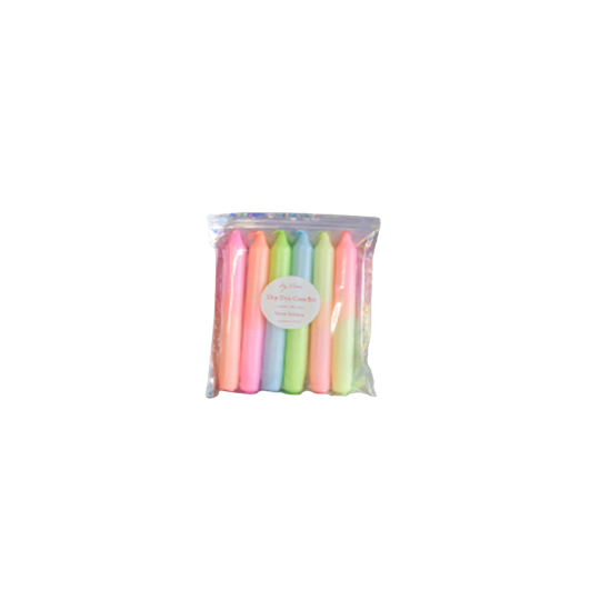 Handgekleurde Kaarsen Neon By Vivi 1