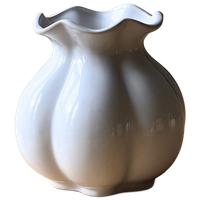 Vintage French White Porcelain Vase