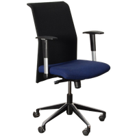 Bejot Bureaustoel, Blauw / Mesh, 1D Armleggers