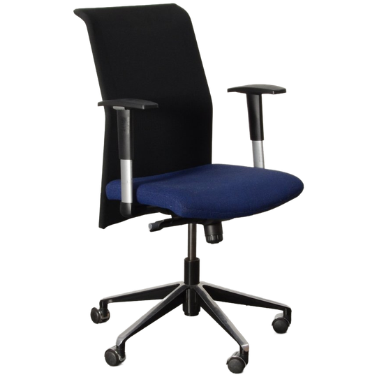 Bejot Bureaustoel, Blauw / Mesh, 1d Armleggers 1