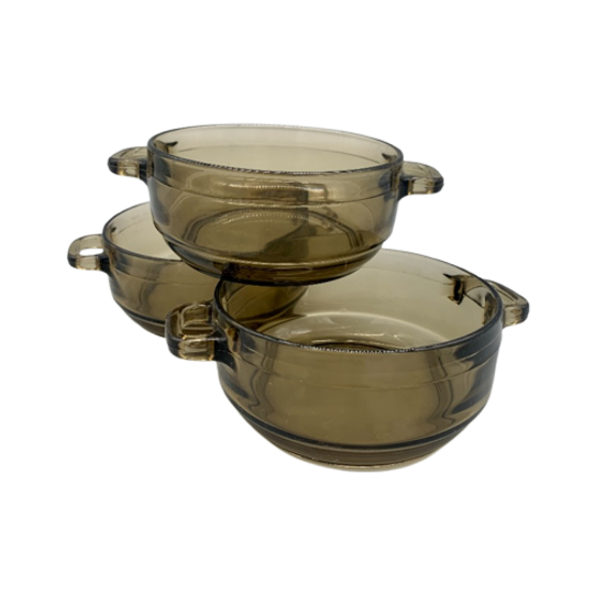 Set Arcoroc Soepkommen Rookglas 3 Stuks 1