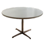 Witte Ronde Tafel - 120cm Diameter - Vintage Pastoe thumbnail 1
