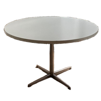 Witte Ronde Tafel - 120cm Diameter - Vintage Pastoe