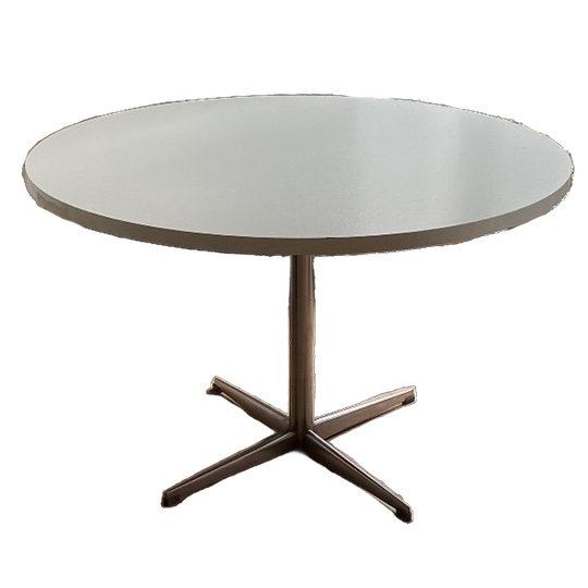 Witte Ronde Tafel - 120cm Diameter - Vintage Pastoe 1