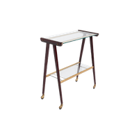 1960’s Italian Mid-century Modern Sculptural Side Table/serving Cart