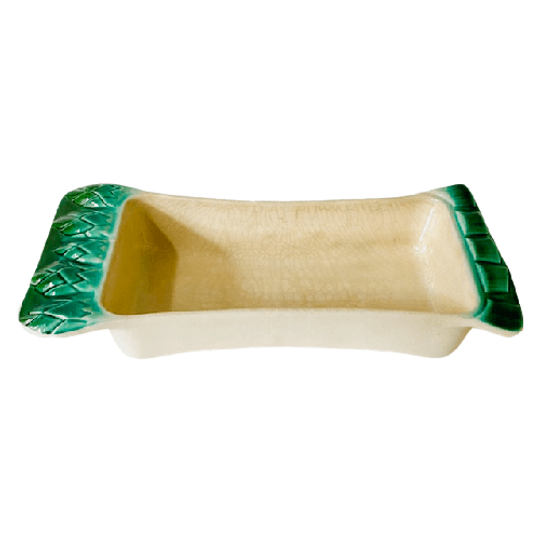 Vintage Bretonse Majolica Aspergeschaal Bci Ovenschaal 1