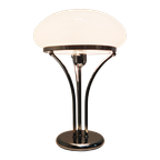 Chrome And Opaline Glass Desk Lamp thumbnail 1