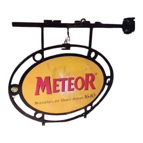 Metalen Uithangbord Meteor Bier Reclame🍺