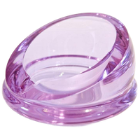 Vintage Glazen Asbak Kristalglas Lila Glaswerk