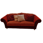 Romantiek Rode Sofa Set Van 3-4 + 2-3 Zitplaatsen thumbnail 1