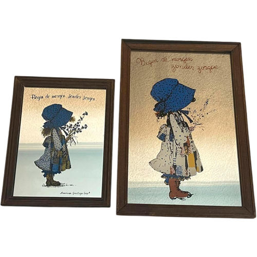 Twee Vintage Holly Hobbie Spiegels