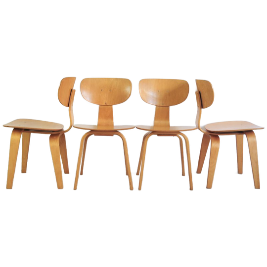 Set X4 Eettafel Stoelen Pastoe Sb02 1