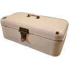 Antieke Broodtrommel Met Patina Emaille Broodbak thumbnail 1