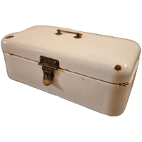 Antieke Broodtrommel Met Patina Emaille Broodbak