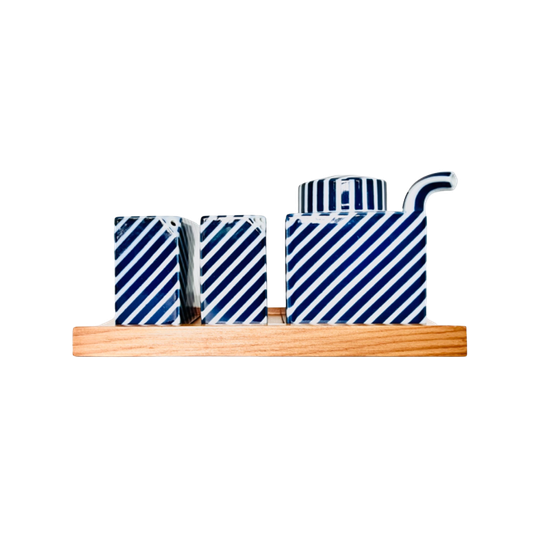 Design Porseleinen Set Mori Masahiro Voor Hakusan Japan 1