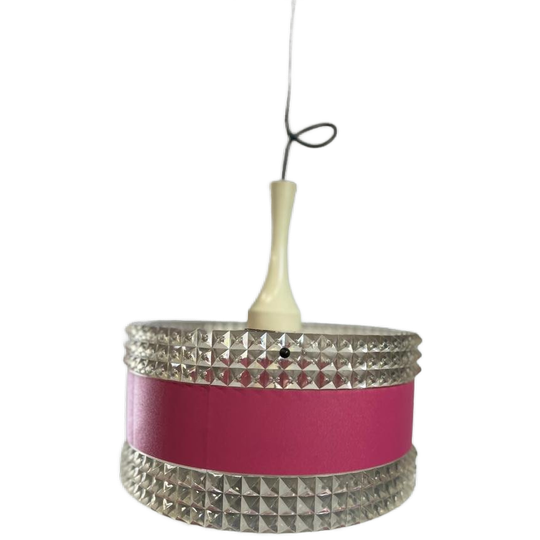 Vintage Roze Space Age Luster / Hanglamp 1