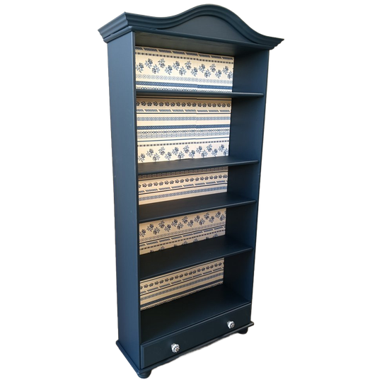 Boekenkast {op} Gelapt Delfts Blauw 1