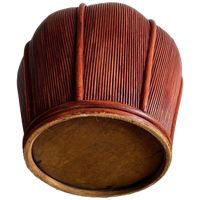 Xl Pencil Reed Rattan Rotan Bloempot Vintage