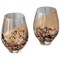 Set Of 2 Rare Vintage Ikea Handblown Glasse
