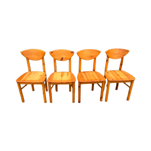 4X Vintage Rainer Daumiller Eetkamerstoelen