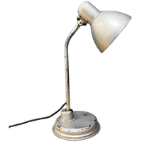 Zilvergrijze Bauhaus Bureaulamp