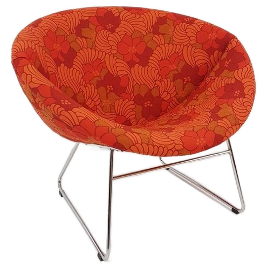 Rudolf Wolf Voor Rohe Fauteuil Chair New Wool Flower Power 1