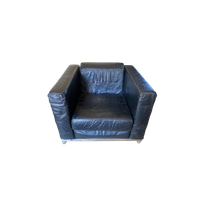 Vintage Leren Bankstel (fauteuil + 2zits Bank)