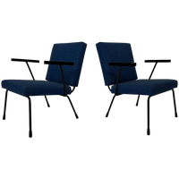 Vintage Set Van Twee Gispen 1401 Fauteuils W Rietveld Design