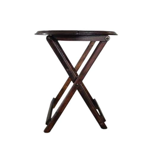 Vintage Houten Opklapbaar Tafeltje Butler Tafel 1