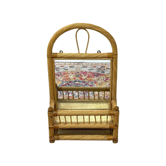 Rotan Spiegel Console Halspiegel 1